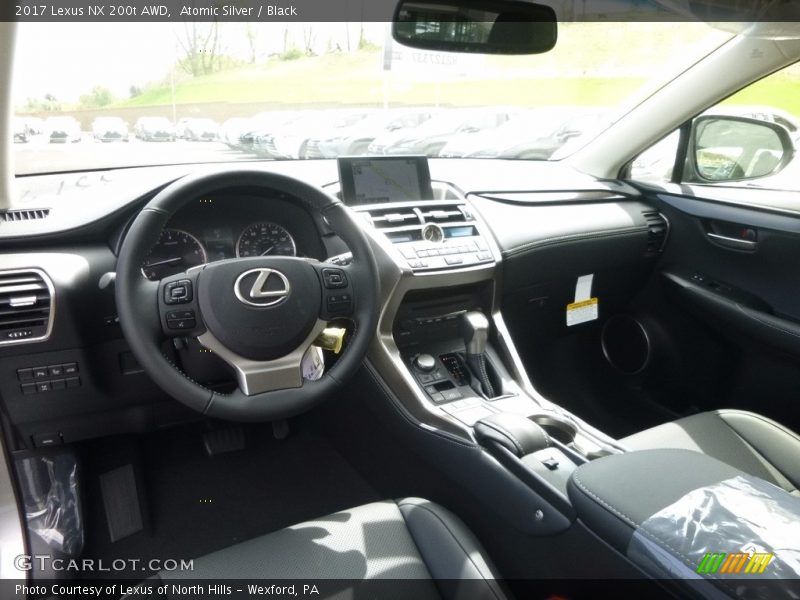 Atomic Silver / Black 2017 Lexus NX 200t AWD