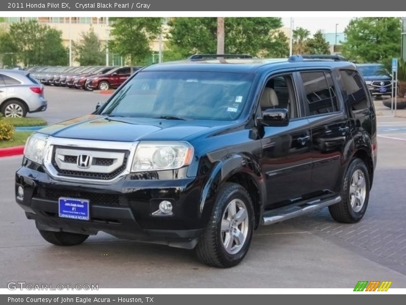 Crystal Black Pearl / Gray 2011 Honda Pilot EX