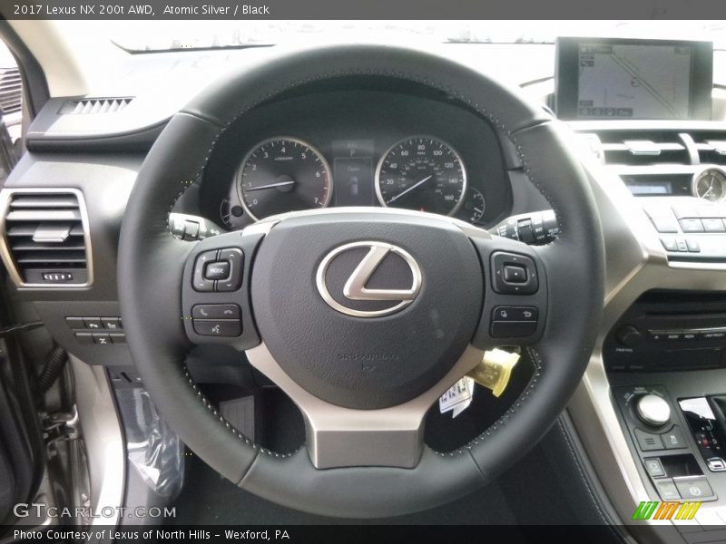 Atomic Silver / Black 2017 Lexus NX 200t AWD
