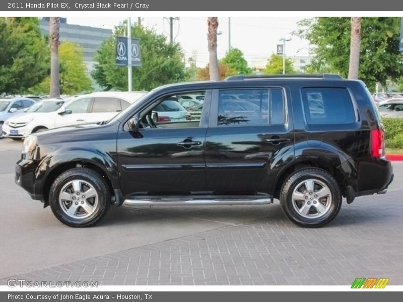 Crystal Black Pearl / Gray 2011 Honda Pilot EX