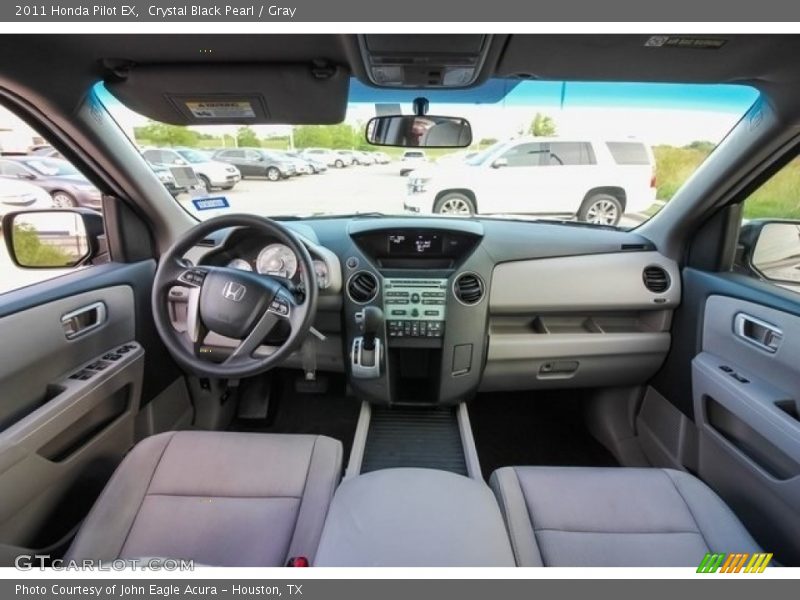 Crystal Black Pearl / Gray 2011 Honda Pilot EX