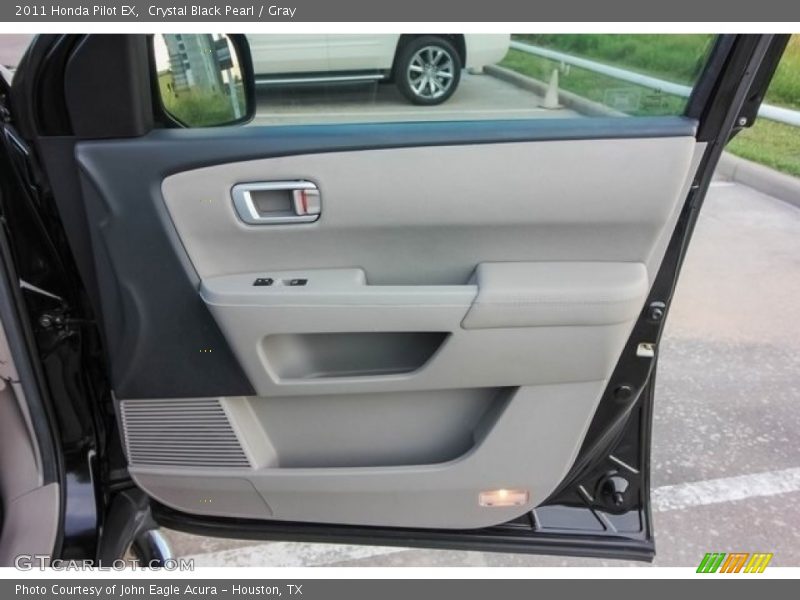 Crystal Black Pearl / Gray 2011 Honda Pilot EX