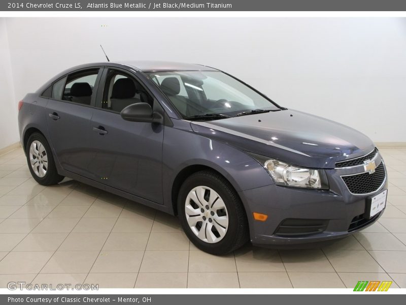 Atlantis Blue Metallic / Jet Black/Medium Titanium 2014 Chevrolet Cruze LS