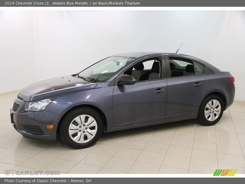 Atlantis Blue Metallic / Jet Black/Medium Titanium 2014 Chevrolet Cruze LS