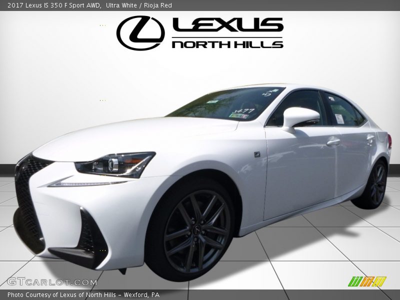 Ultra White / Rioja Red 2017 Lexus IS 350 F Sport AWD