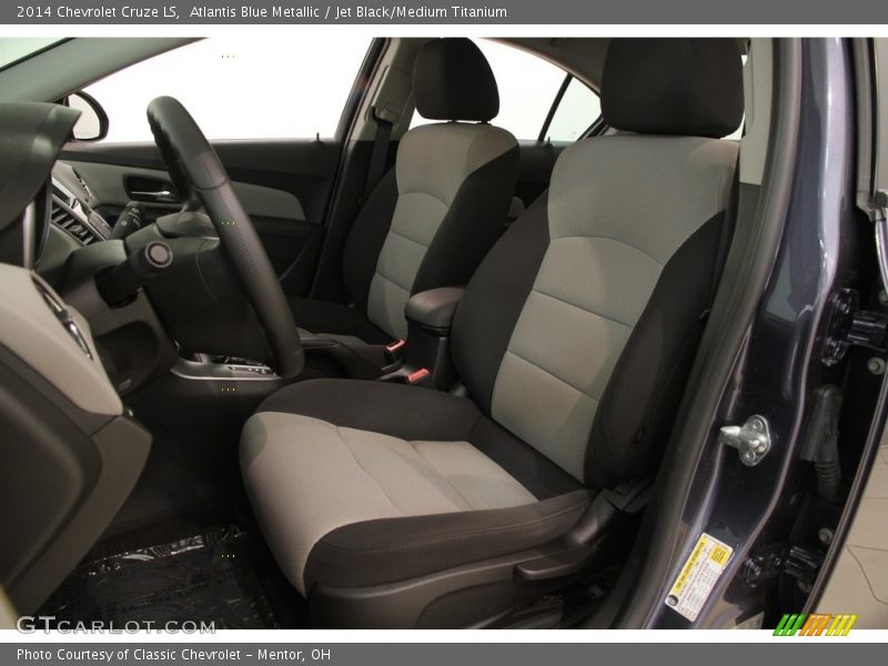 Atlantis Blue Metallic / Jet Black/Medium Titanium 2014 Chevrolet Cruze LS