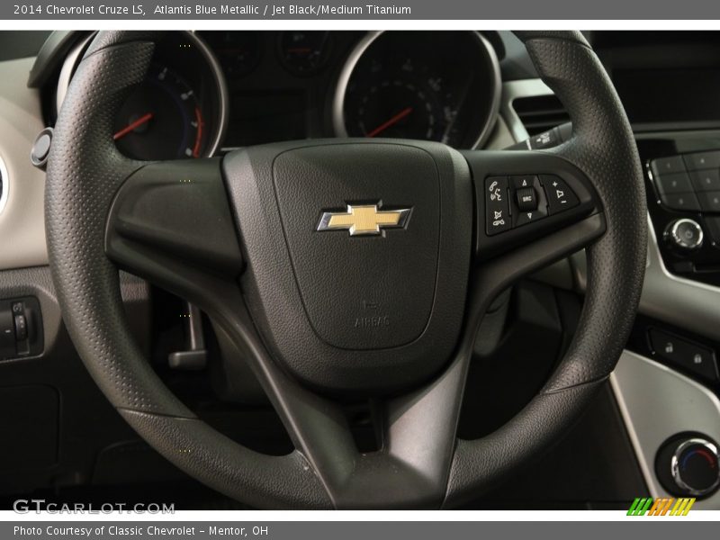 Atlantis Blue Metallic / Jet Black/Medium Titanium 2014 Chevrolet Cruze LS