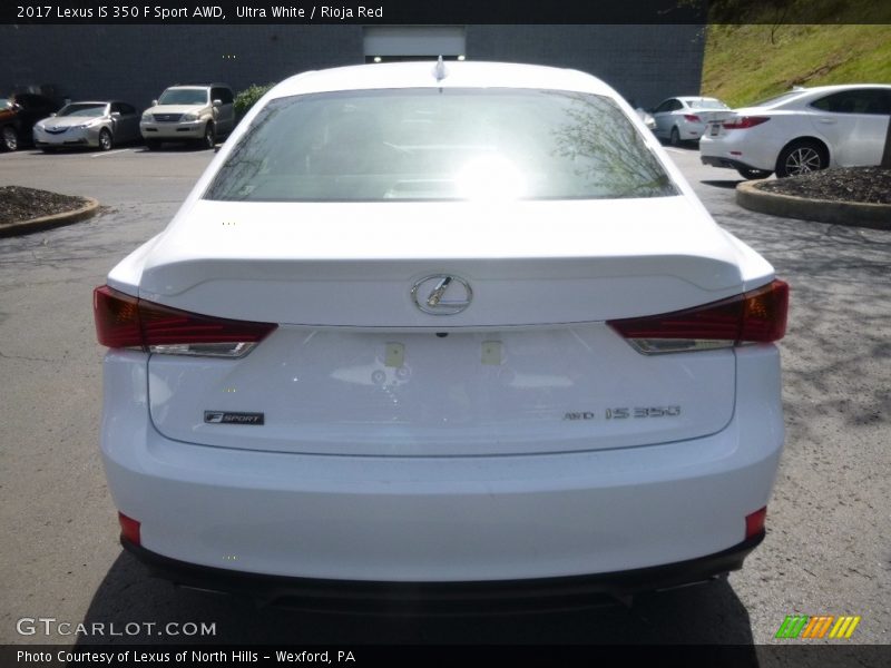 Ultra White / Rioja Red 2017 Lexus IS 350 F Sport AWD