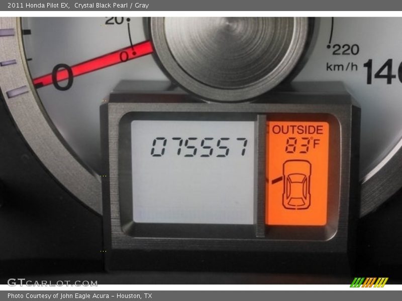 Crystal Black Pearl / Gray 2011 Honda Pilot EX