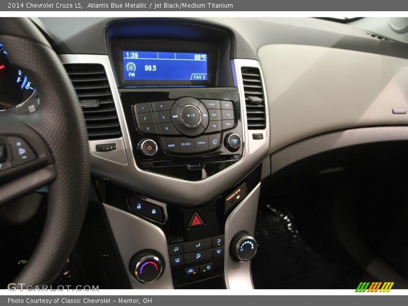 Atlantis Blue Metallic / Jet Black/Medium Titanium 2014 Chevrolet Cruze LS