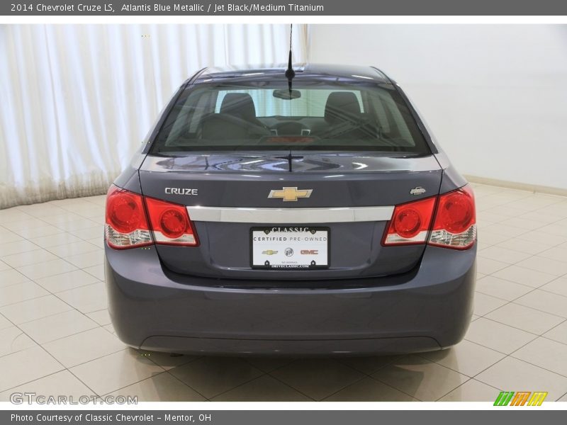 Atlantis Blue Metallic / Jet Black/Medium Titanium 2014 Chevrolet Cruze LS