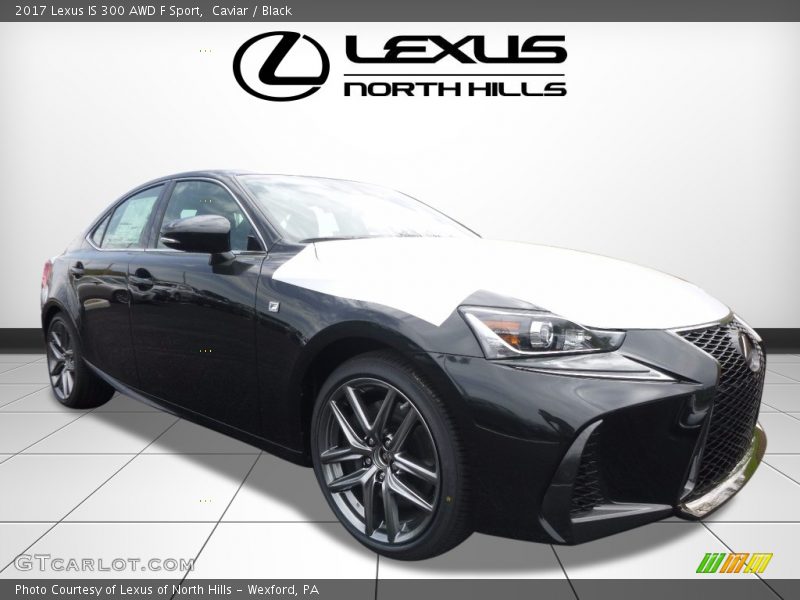 Caviar / Black 2017 Lexus IS 300 AWD F Sport
