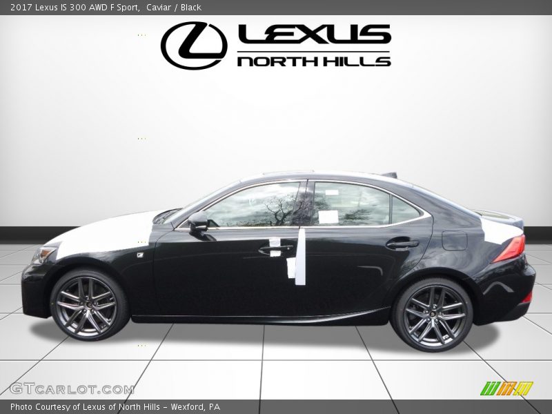 Caviar / Black 2017 Lexus IS 300 AWD F Sport