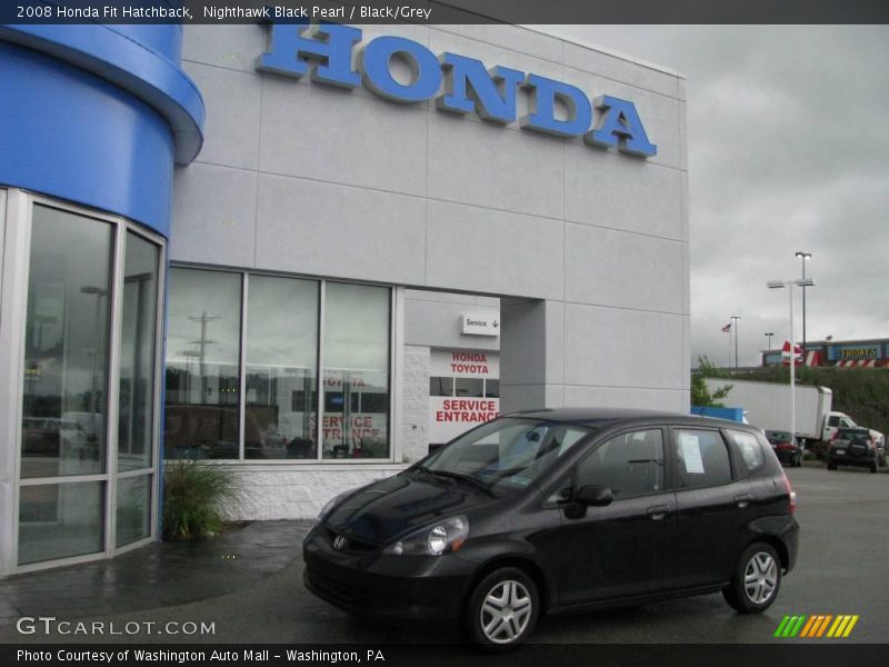 Nighthawk Black Pearl / Black/Grey 2008 Honda Fit Hatchback