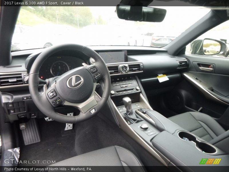 Caviar / Black 2017 Lexus IS 300 AWD F Sport