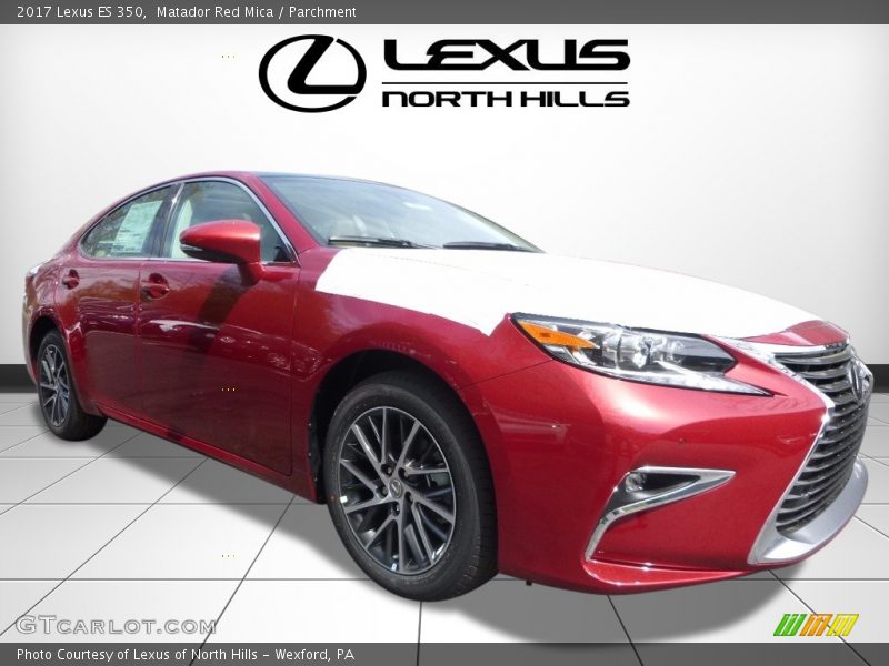 Matador Red Mica / Parchment 2017 Lexus ES 350