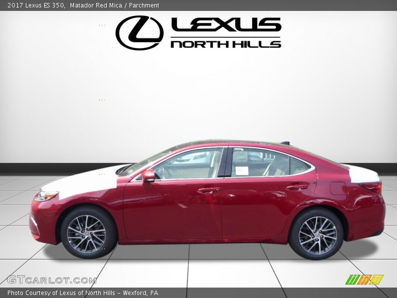 Matador Red Mica / Parchment 2017 Lexus ES 350