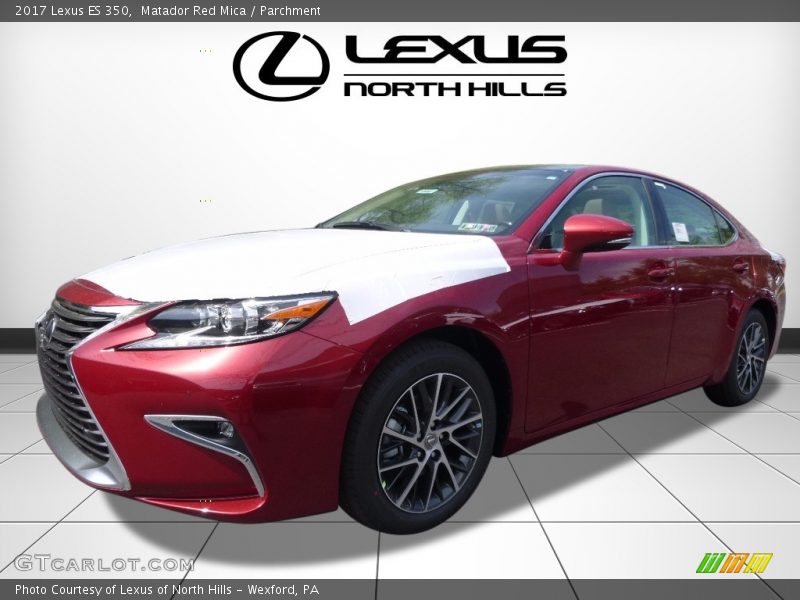 Matador Red Mica / Parchment 2017 Lexus ES 350