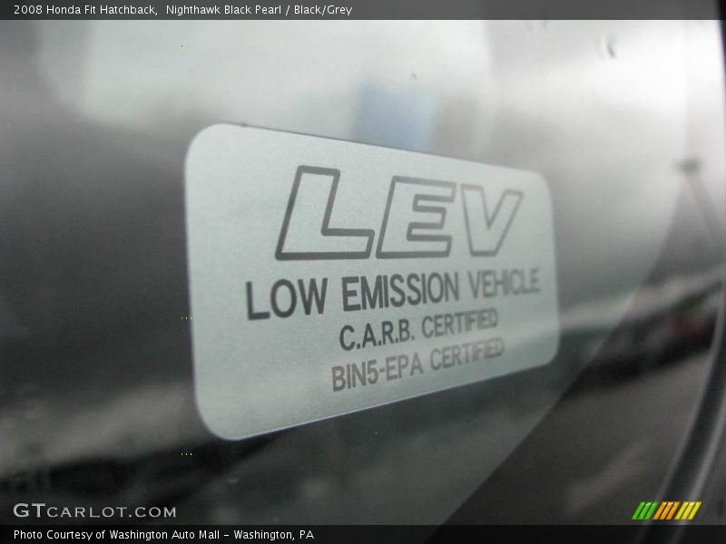Nighthawk Black Pearl / Black/Grey 2008 Honda Fit Hatchback
