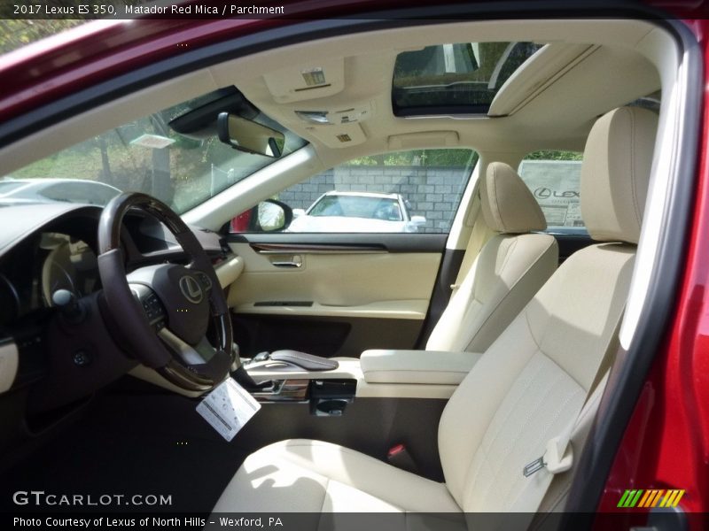 Matador Red Mica / Parchment 2017 Lexus ES 350