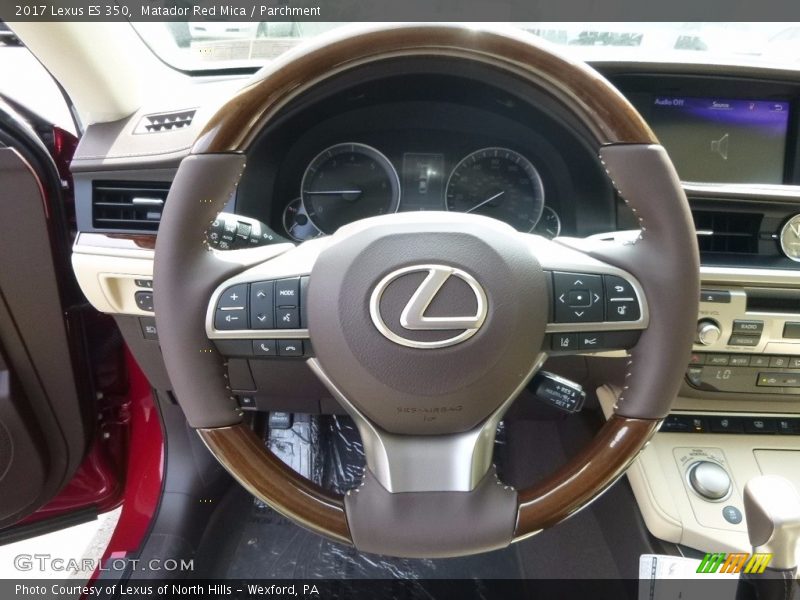 Matador Red Mica / Parchment 2017 Lexus ES 350