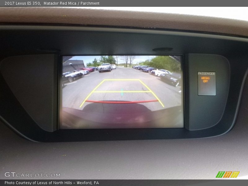 Matador Red Mica / Parchment 2017 Lexus ES 350