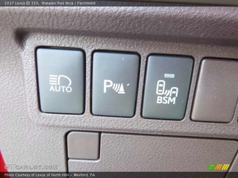 Matador Red Mica / Parchment 2017 Lexus ES 350