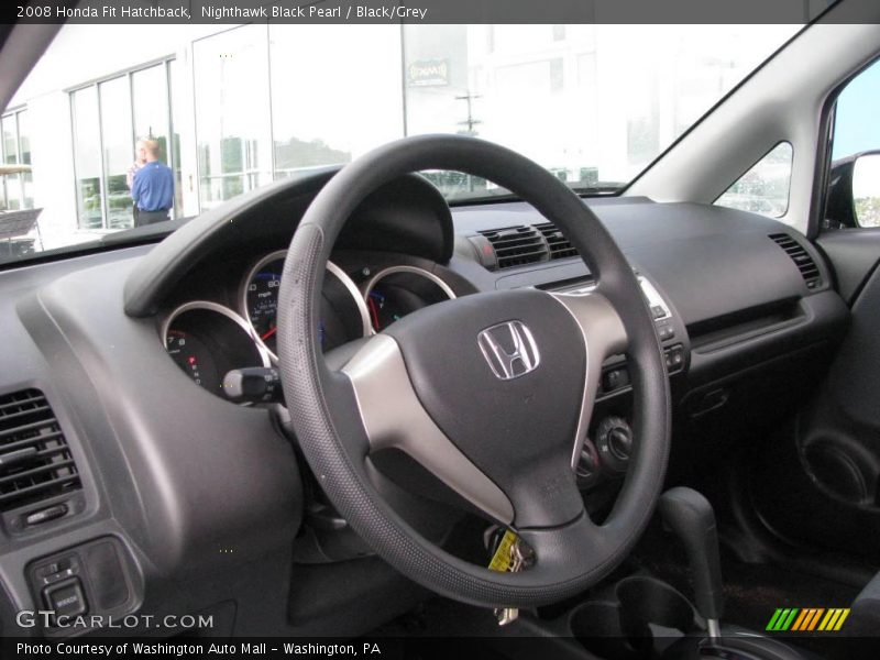Nighthawk Black Pearl / Black/Grey 2008 Honda Fit Hatchback