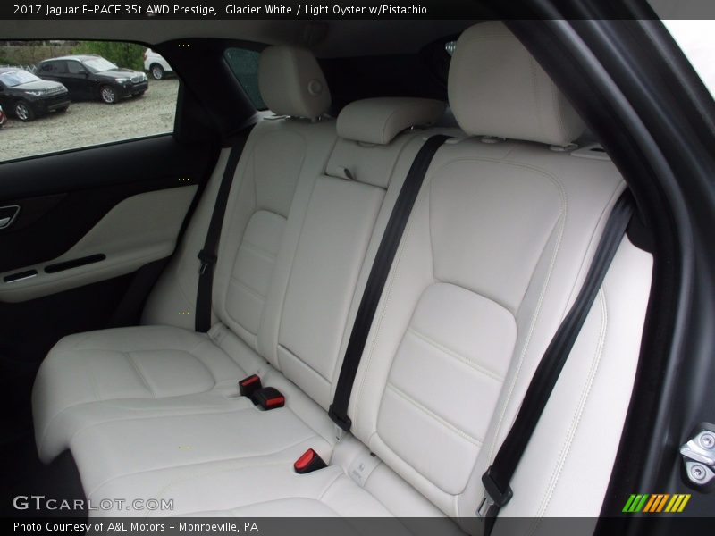 Glacier White / Light Oyster w/Pistachio 2017 Jaguar F-PACE 35t AWD Prestige