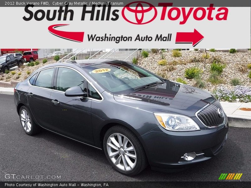 Cyber Gray Metallic / Medium Titanium 2012 Buick Verano FWD