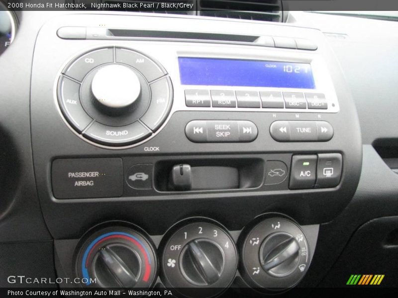 Nighthawk Black Pearl / Black/Grey 2008 Honda Fit Hatchback