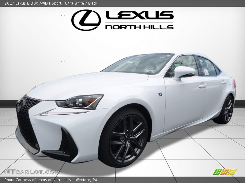 Ultra White / Black 2017 Lexus IS 300 AWD F Sport