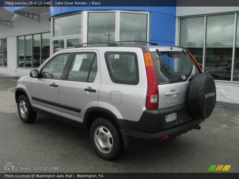 Satin Silver Metallic / Black 2002 Honda CR-V LX 4WD