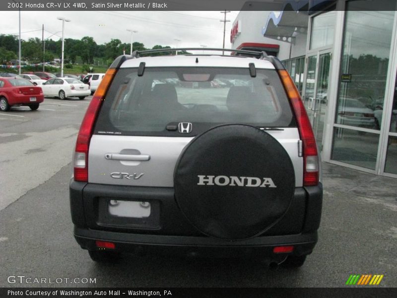 Satin Silver Metallic / Black 2002 Honda CR-V LX 4WD