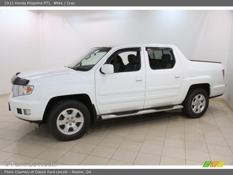 White / Gray 2012 Honda Ridgeline RTS