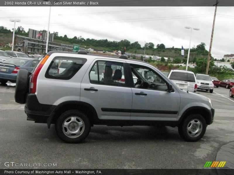 Satin Silver Metallic / Black 2002 Honda CR-V LX 4WD