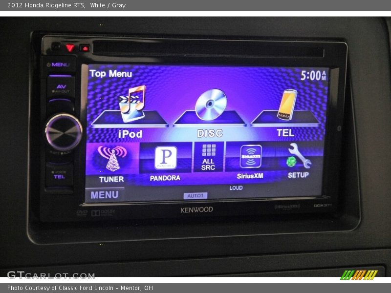 White / Gray 2012 Honda Ridgeline RTS