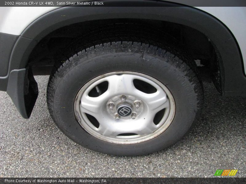 Satin Silver Metallic / Black 2002 Honda CR-V LX 4WD