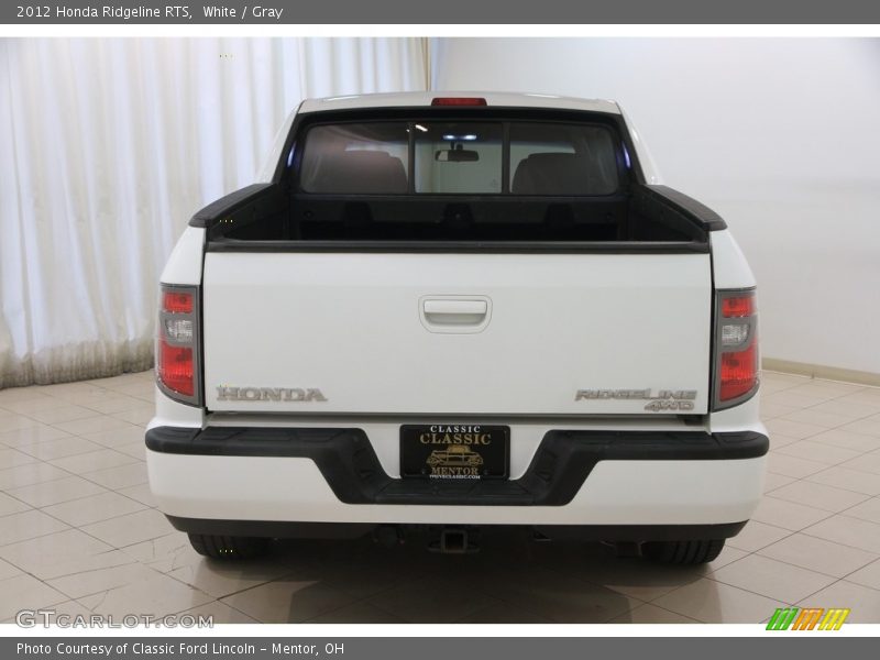 White / Gray 2012 Honda Ridgeline RTS
