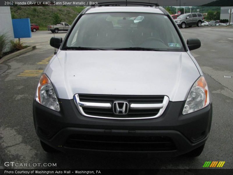 Satin Silver Metallic / Black 2002 Honda CR-V LX 4WD