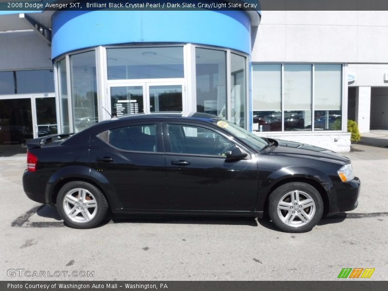 Brilliant Black Crystal Pearl / Dark Slate Gray/Light Slate Gray 2008 Dodge Avenger SXT