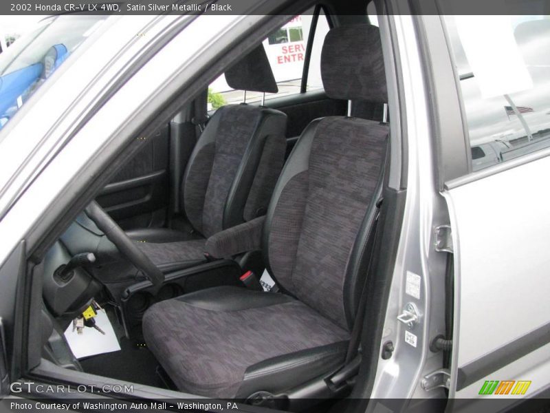 Satin Silver Metallic / Black 2002 Honda CR-V LX 4WD