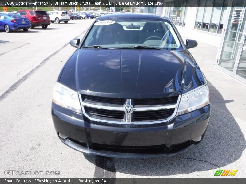 Brilliant Black Crystal Pearl / Dark Slate Gray/Light Slate Gray 2008 Dodge Avenger SXT