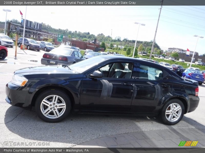 Brilliant Black Crystal Pearl / Dark Slate Gray/Light Slate Gray 2008 Dodge Avenger SXT