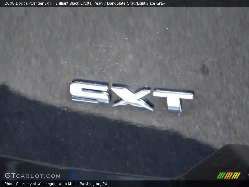 Brilliant Black Crystal Pearl / Dark Slate Gray/Light Slate Gray 2008 Dodge Avenger SXT