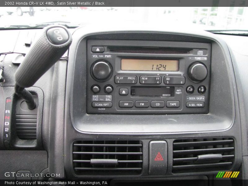 Satin Silver Metallic / Black 2002 Honda CR-V LX 4WD