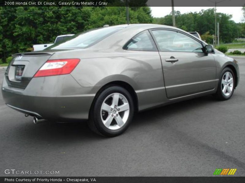 Galaxy Gray Metallic / Gray 2008 Honda Civic EX Coupe