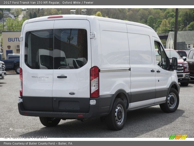 Oxford White / Pewter 2017 Ford Transit Van 150 MR Regular