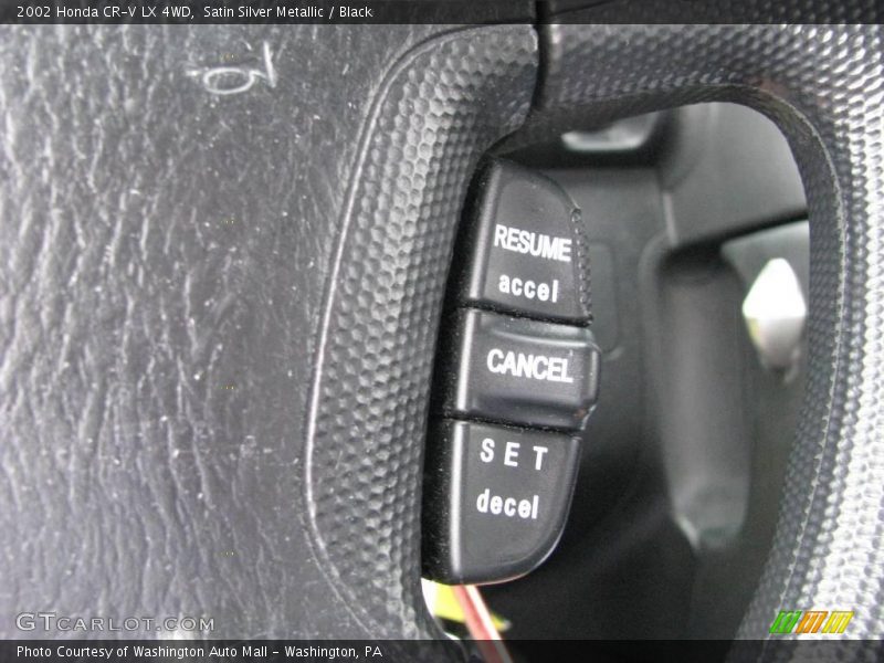 Satin Silver Metallic / Black 2002 Honda CR-V LX 4WD