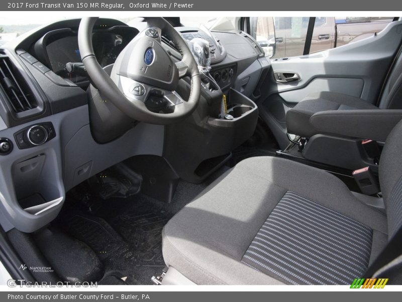 Oxford White / Pewter 2017 Ford Transit Van 150 MR Regular